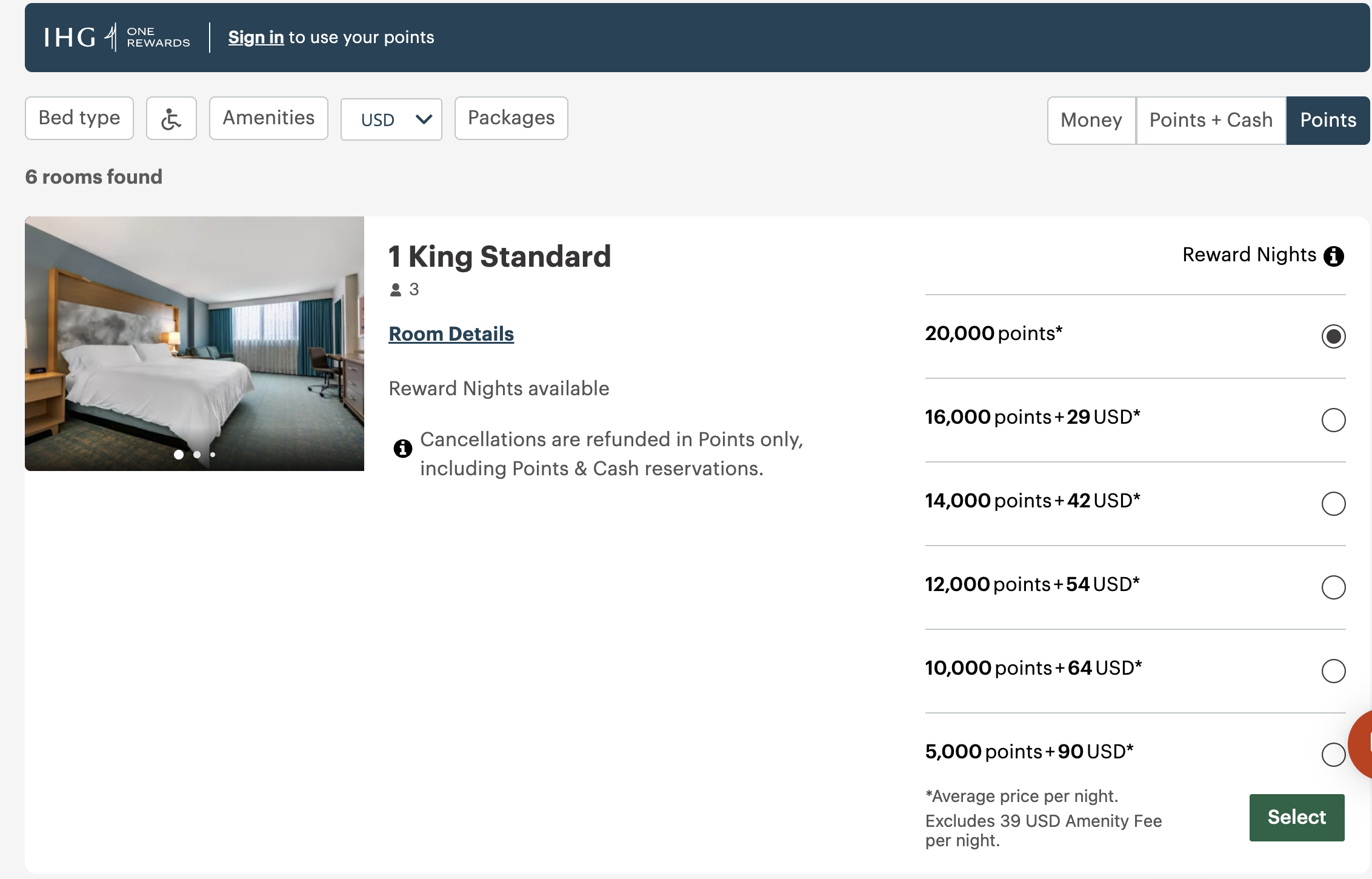 Holiday Inn Orlando award rate